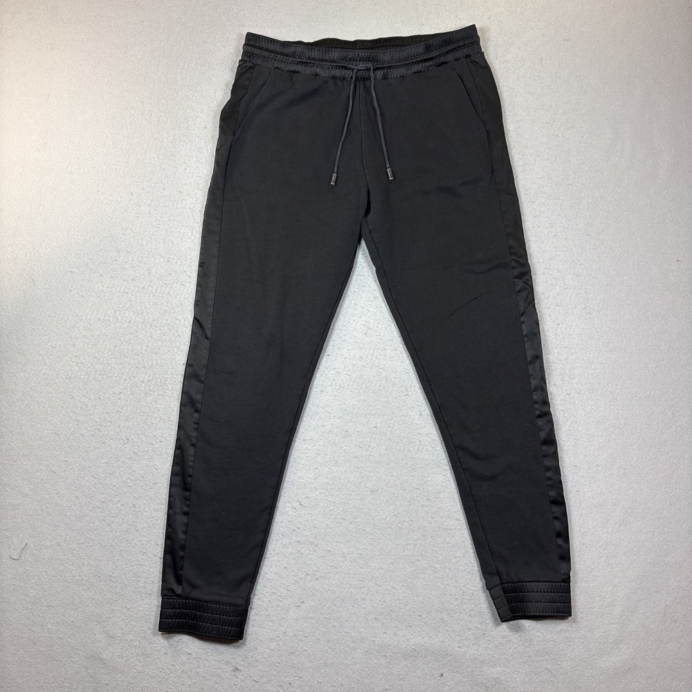 Diesel Womens cotton knit blend jogger pants black preppy Size 2 32WX29L